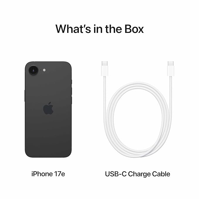 Apple iPhone 17e 512 GB: 15.40 cm (6.1″) Super Retina XDR Display, A19 Chip, All-Day Battery Life, 48MP Fusion Camera, 256GB Starting Storage; Black - Image 2