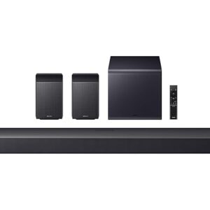 Samsung 756 W True 11.1.4 ch Full Surround Soundbar with Wireless Dolby Atmos | Center-Up-Side-Front Wide-firing Speakers | Alexa | Wi-Fi | HDMI eARC | Optical In | Bluetooth (HW-Q990H/XL,Titan Black)